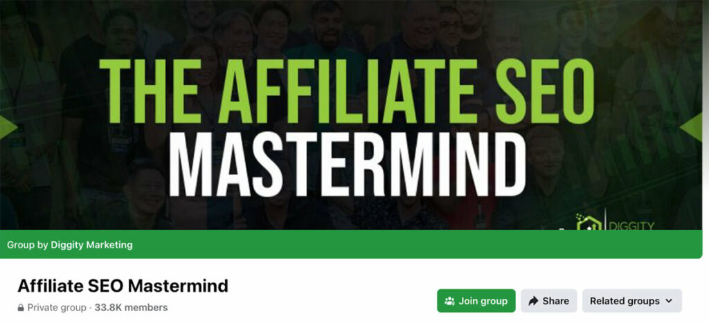 Affiliate SEO Mastermind Facebook Group