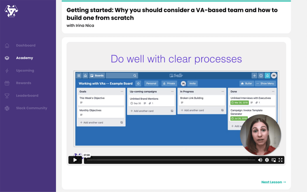 Scalable Link Building with Virtual Assistants