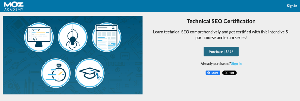 Technical SEO Certification