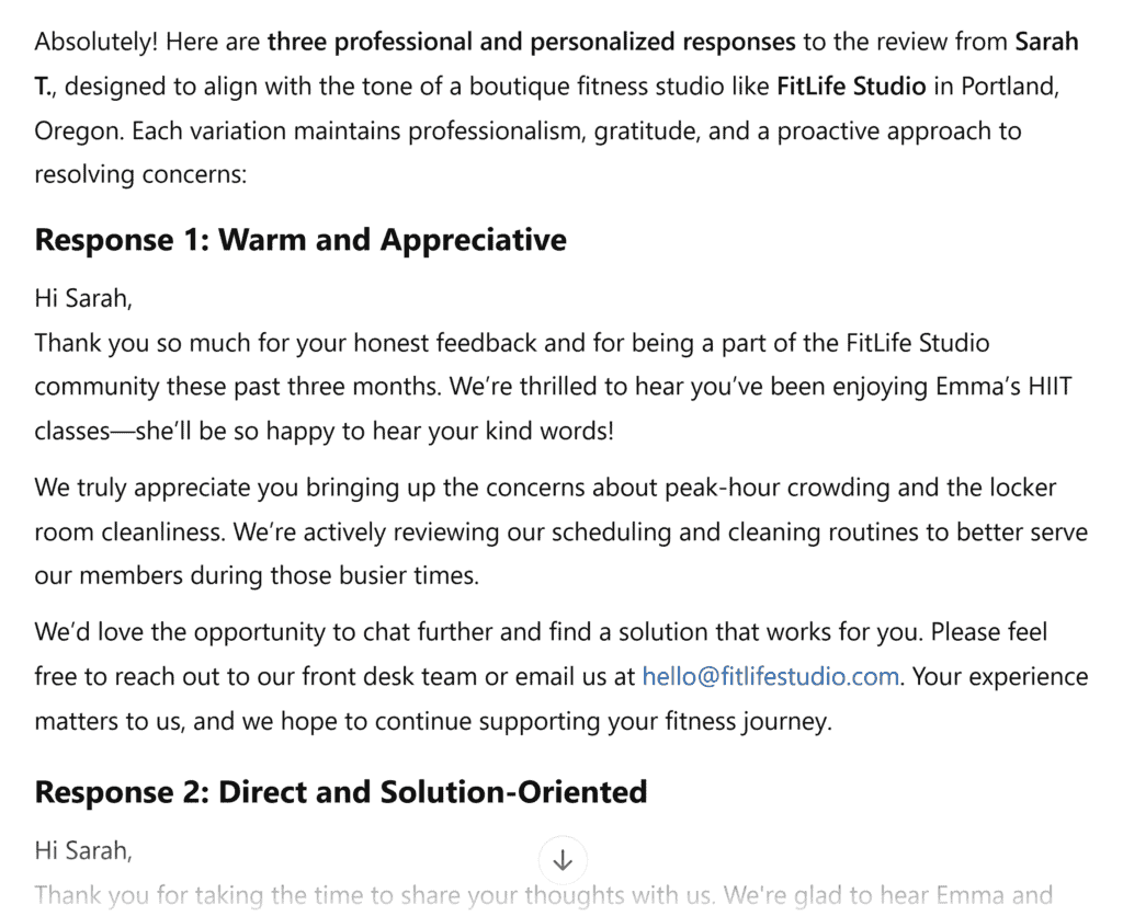 ChatGPT – Write Responses to Customer Reviews – Prompt