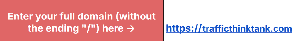 Content Audit Template by TTT – URL as example