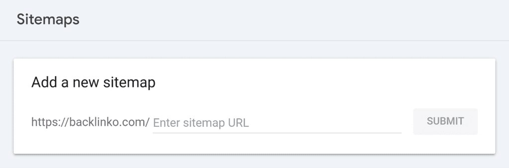 GSC – Add a new sitemap