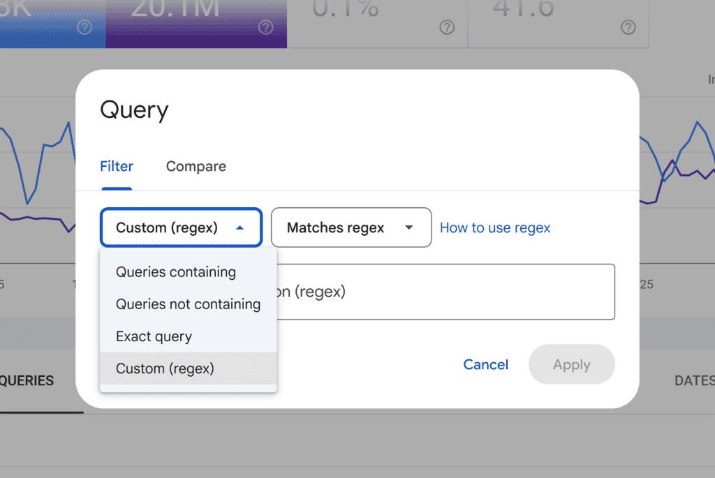 GSC – TTT – Custom Regex