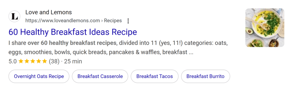 Love and Lemons – Structured data markup