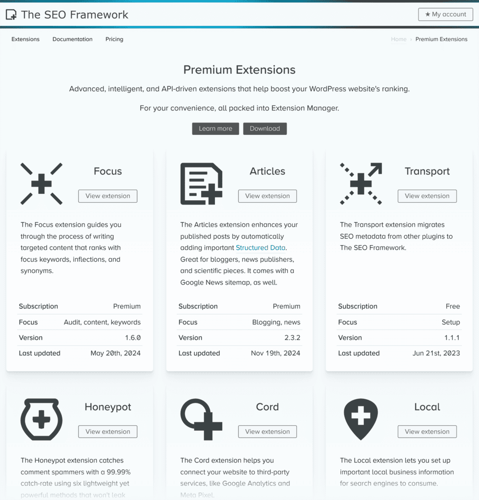The SEO Framework – Plugin
