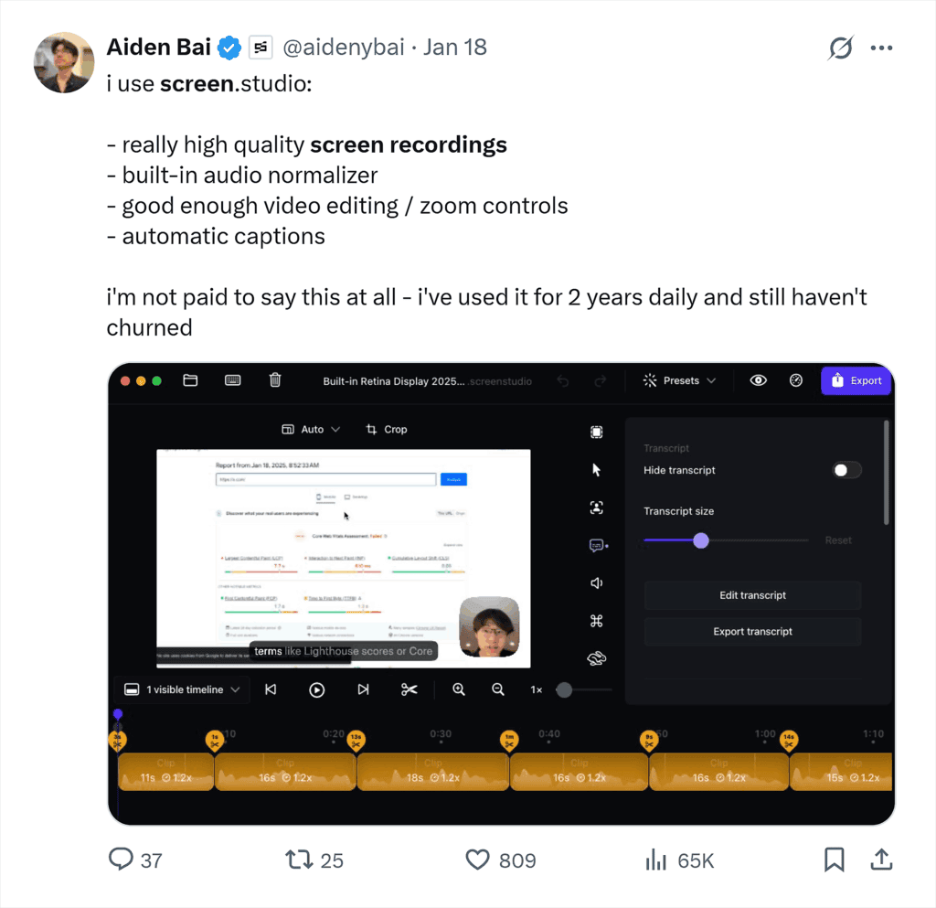 X – Search results – Screen recording tool recommendations