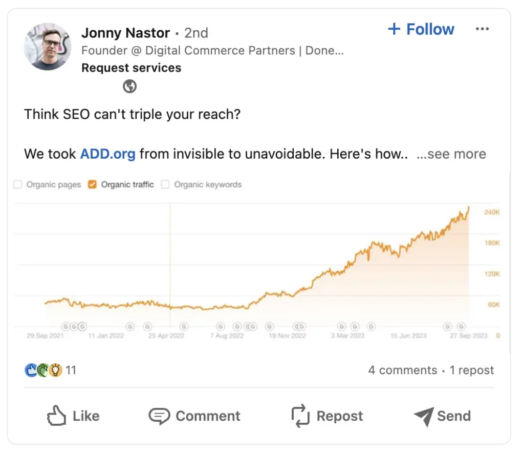 Jonny Nastor Social Media Post