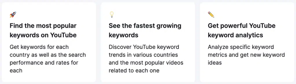 YT keyword research