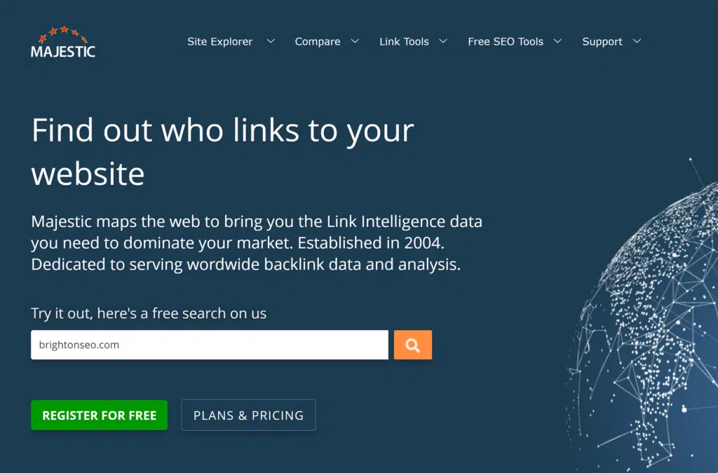 Majestic – Homepage