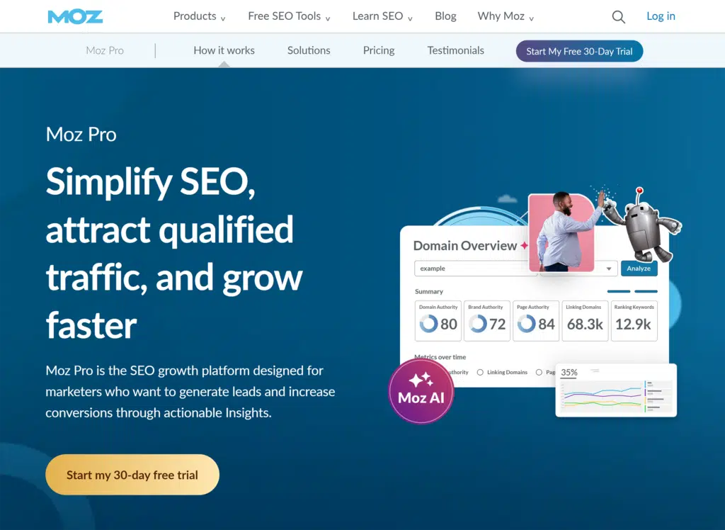 Moz Pro – Homepage